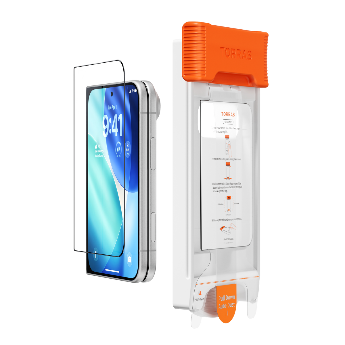 TORRAS OrigArmor outer-screen protector and installation kit